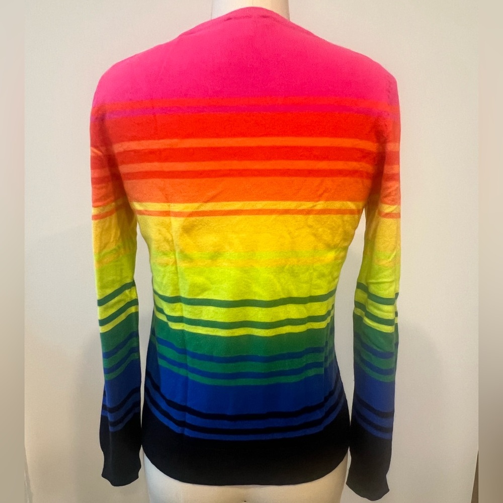 NWOT Riley & Rae Multicolor Striped Crew Neck Sweater - Picture 4 of 4